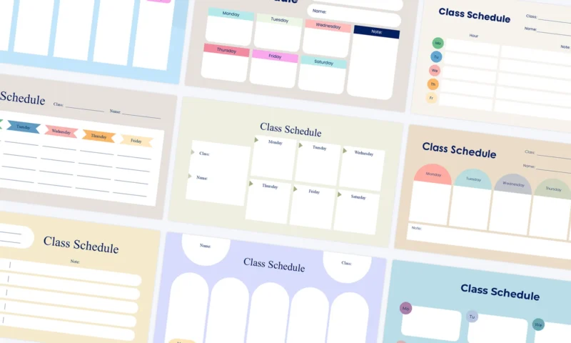 Class Schedule Slides