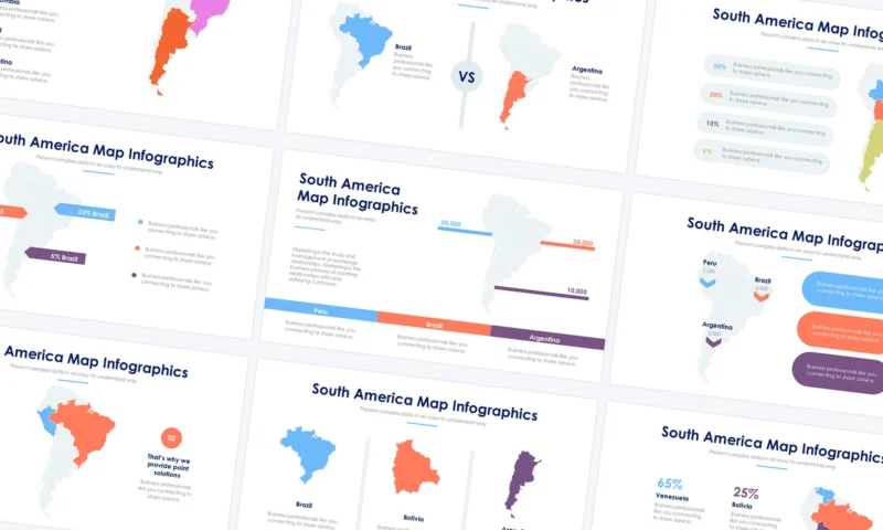 South America Map Slides